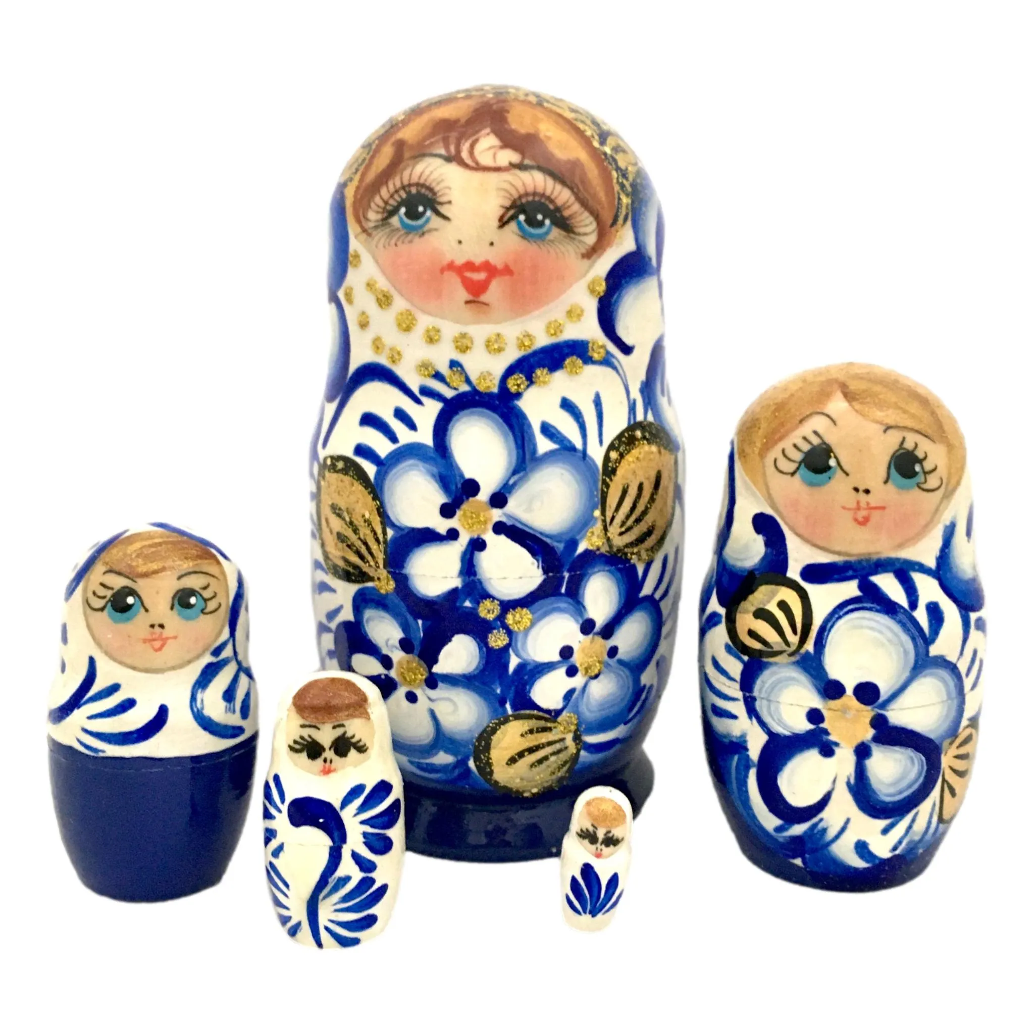 Russian Babushka Traditional Doll 4” Tall