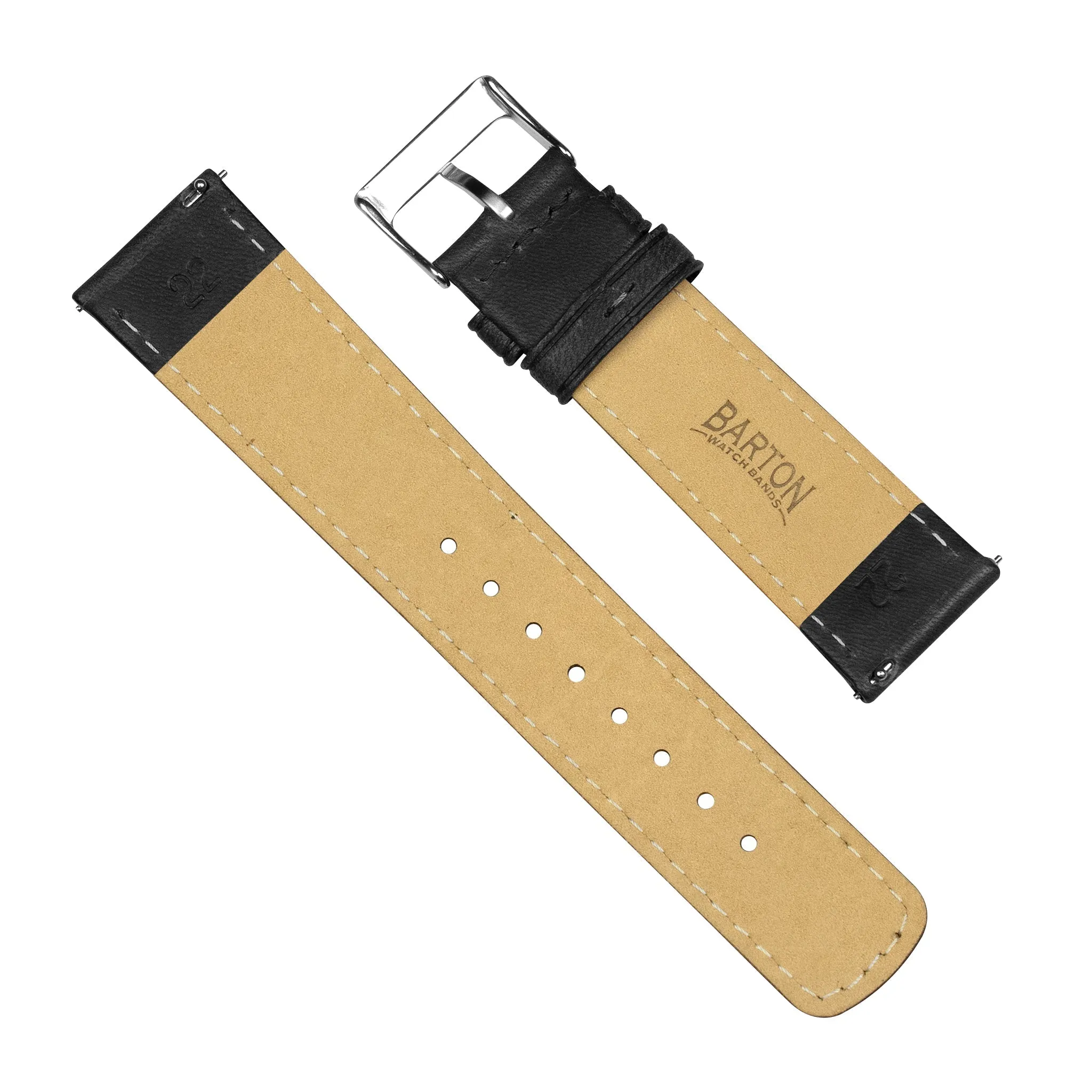 Samsung Galaxy Watch Active Classic Horween Leather Black Watch Band