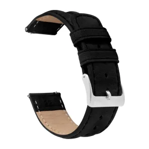 Samsung Galaxy Watch Active Classic Horween Leather Black Watch Band