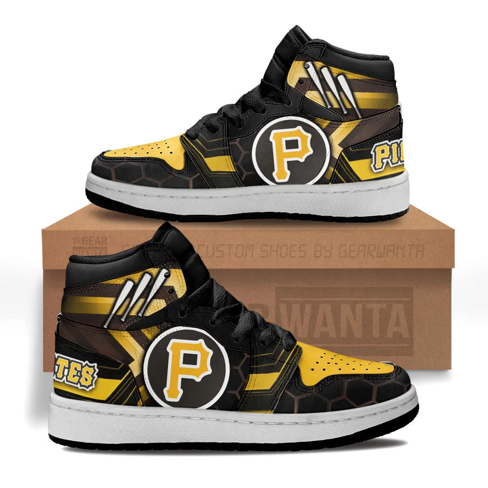 San Pittsburgh Pirates Kid J1s Sneakers Custom