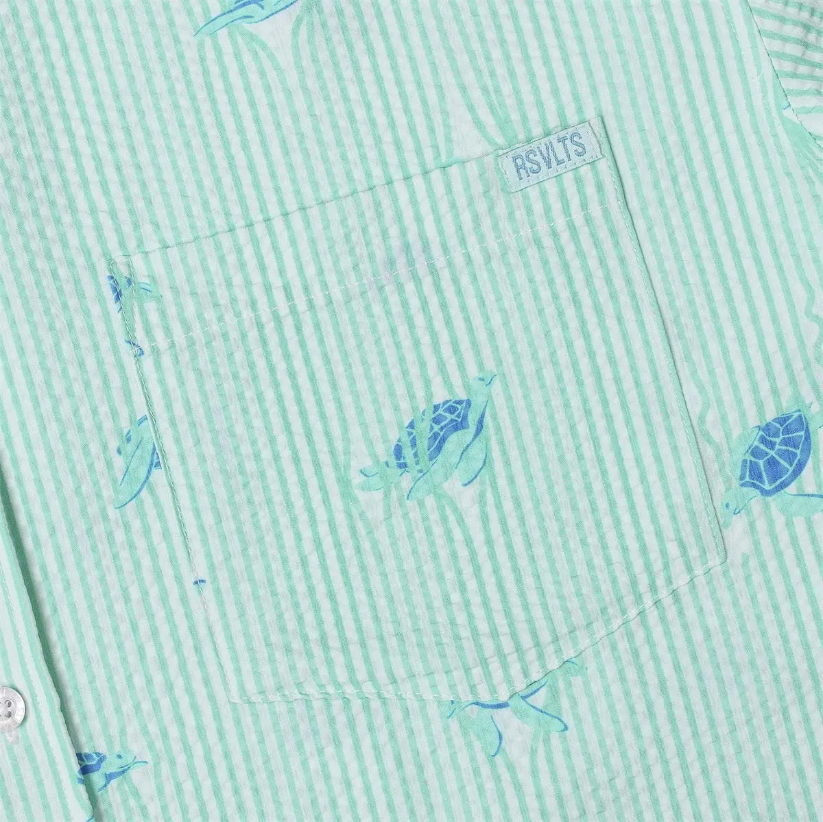 Sea Turtles – Stretch Seersucker Short Sleeve Shirt