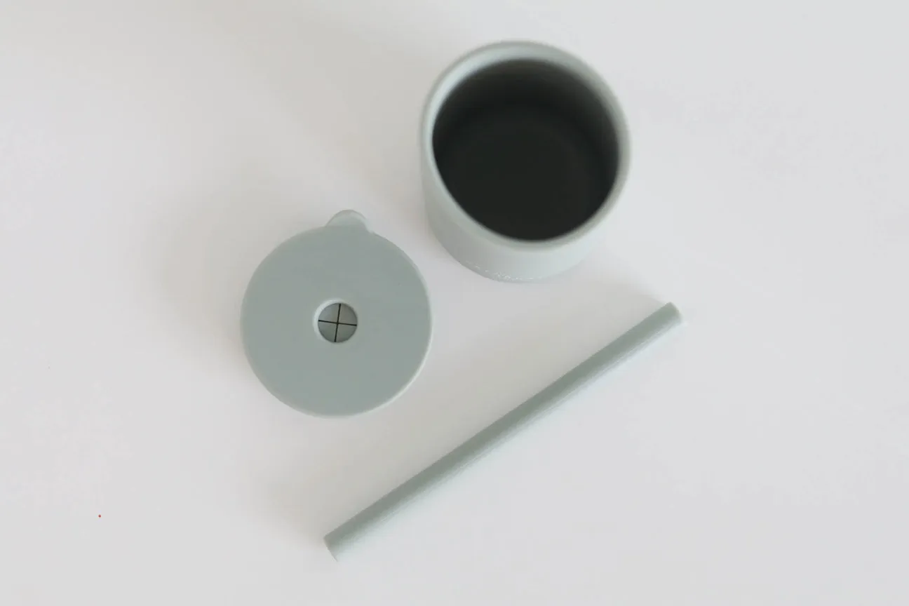 Silicone Straw Cup - Sage