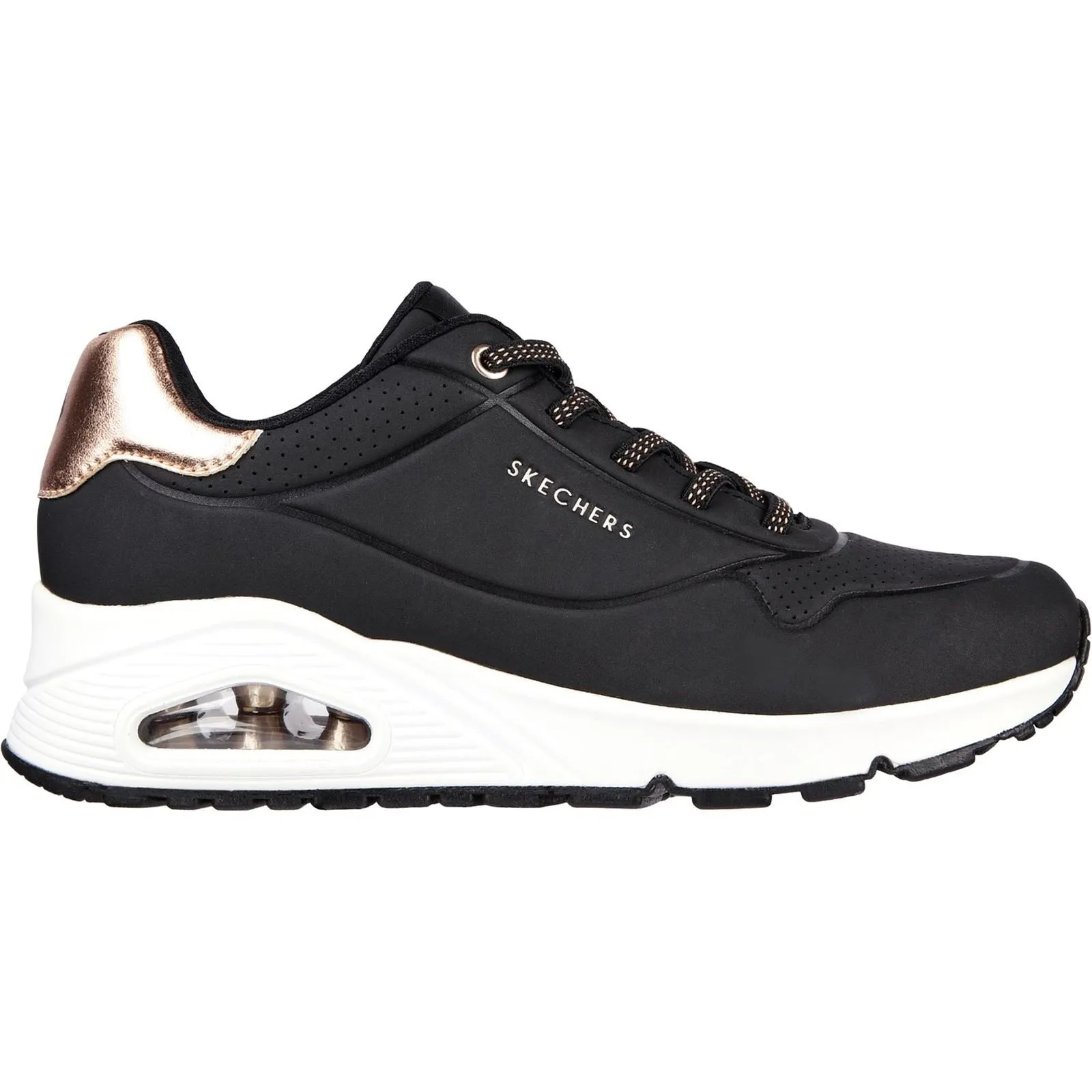 Skechers Women Trainers - Uno - Shimmer Away in 2 Colours, 3-8 - GAR155196
