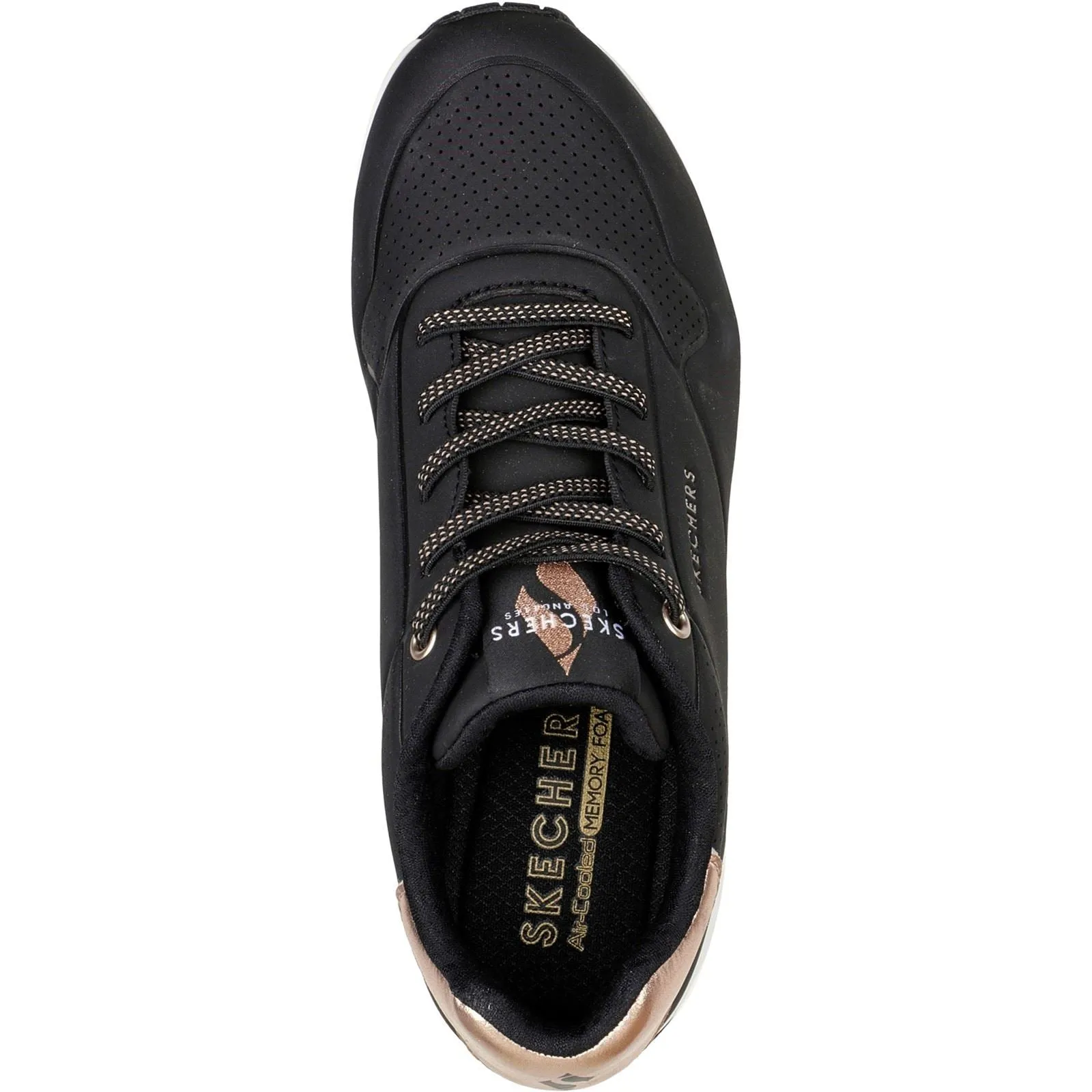 Skechers Women Trainers - Uno - Shimmer Away in 2 Colours, 3-8 - GAR155196