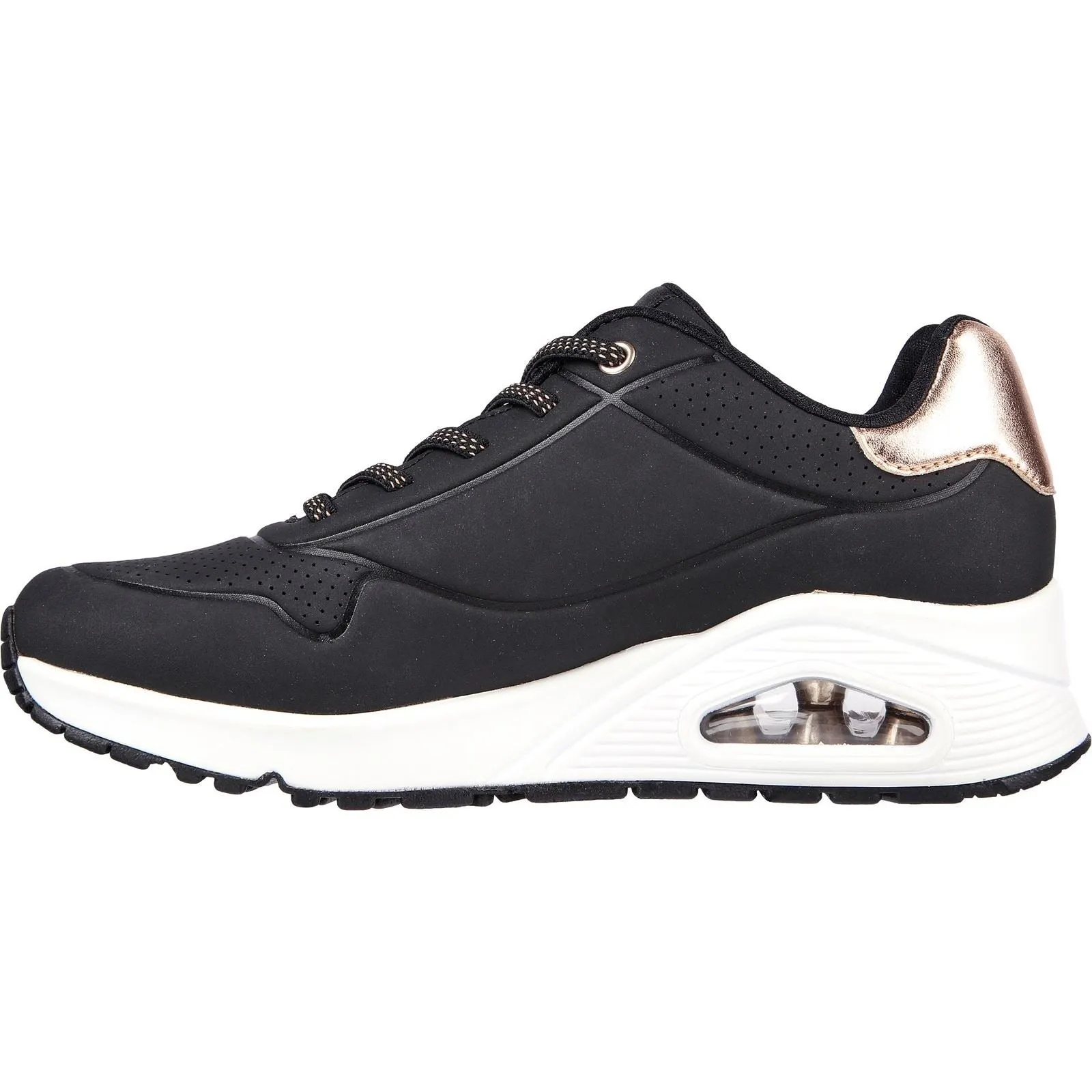Skechers Women Trainers - Uno - Shimmer Away in 2 Colours, 3-8 - GAR155196