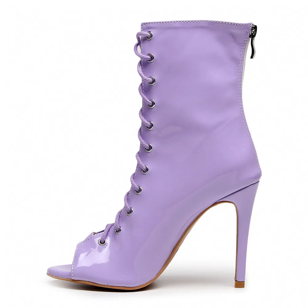 Sofiya - Lavender Vegan Patent - Street Sole