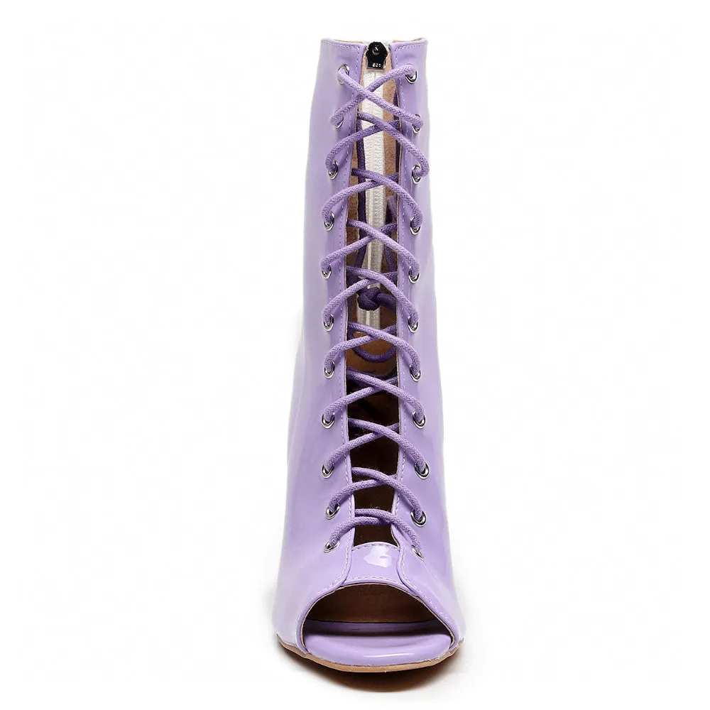 Sofiya - Lavender Vegan Patent - Street Sole