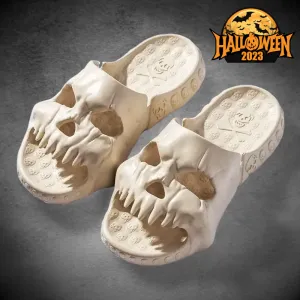 SpookySteps Skull Slippers