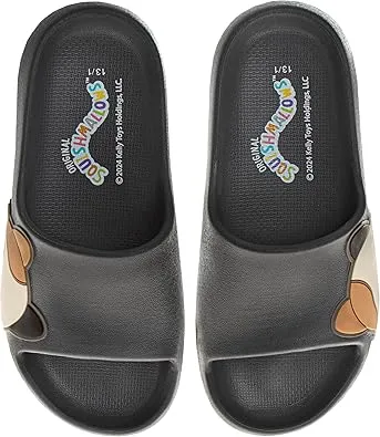 Squishmallows Character Slides Open Toe Sandals Kids Girls and Boys Summer Beach Water Pool Shoes (Cam the Cat) (sizes Little Kid - Big Kid)