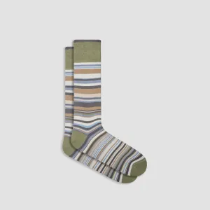 Striped Mid-Calf Socks