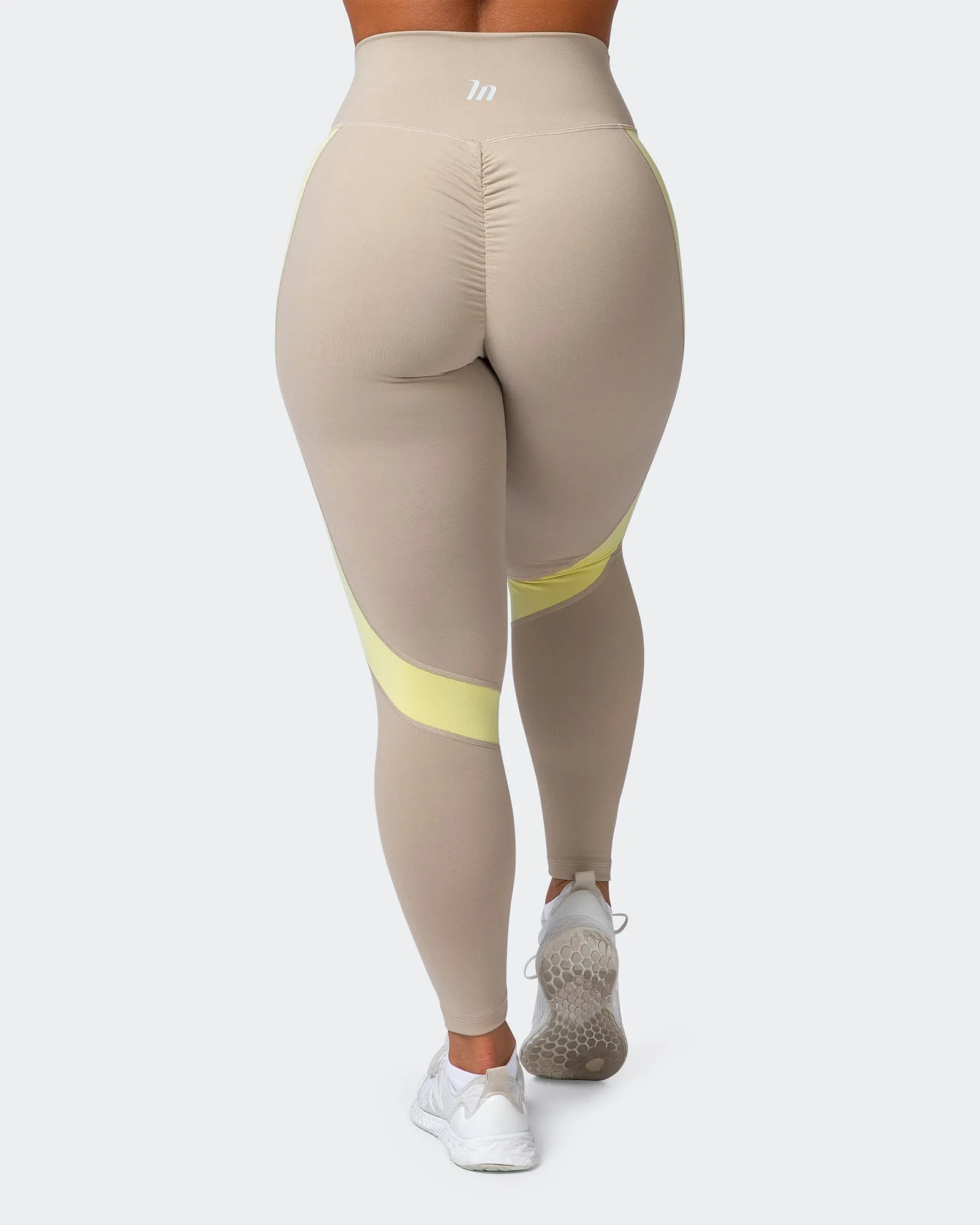 Sunlight Signature Scrunch Ankle Length Leggings - Bone