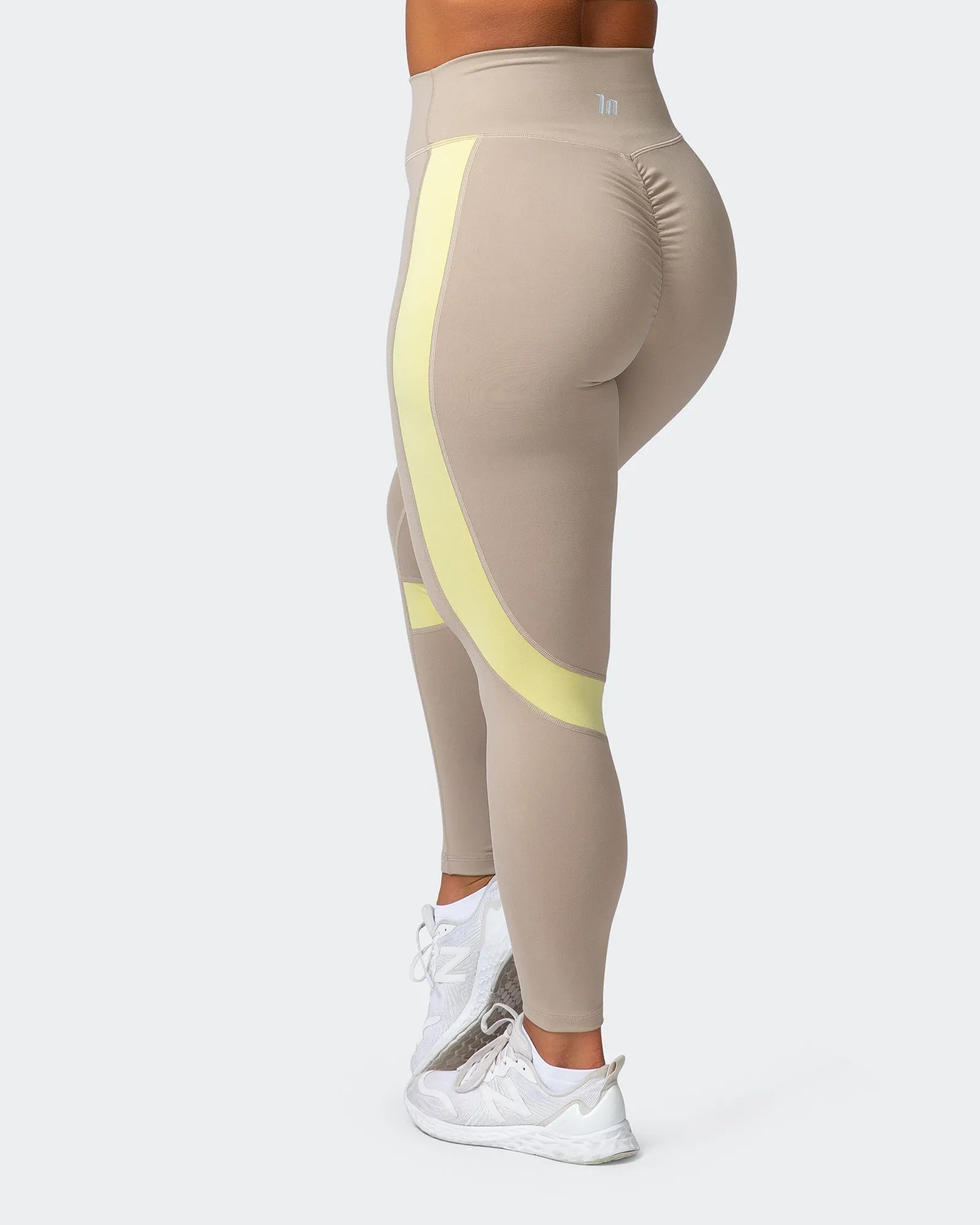 Sunlight Signature Scrunch Ankle Length Leggings - Bone