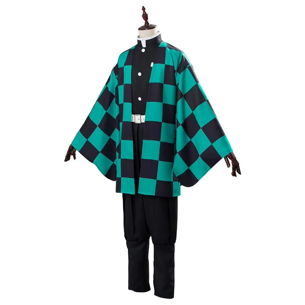 Tanjiro Kamado Robe Halloween Outfit Cosplay Costume