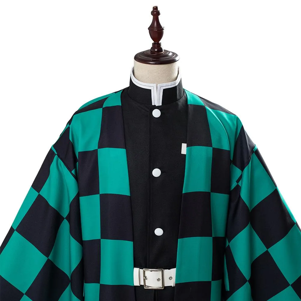Tanjiro Kamado Robe Halloween Outfit Cosplay Costume