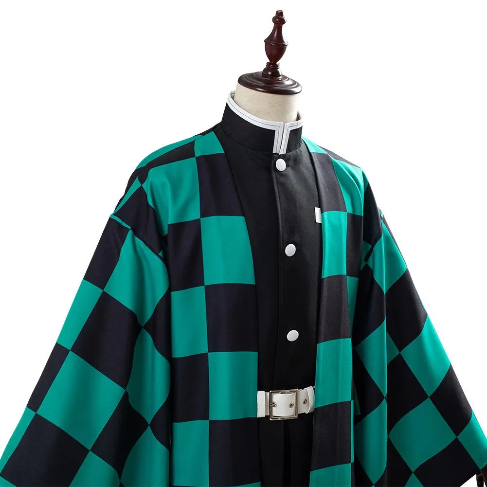 Tanjiro Kamado Robe Halloween Outfit Cosplay Costume