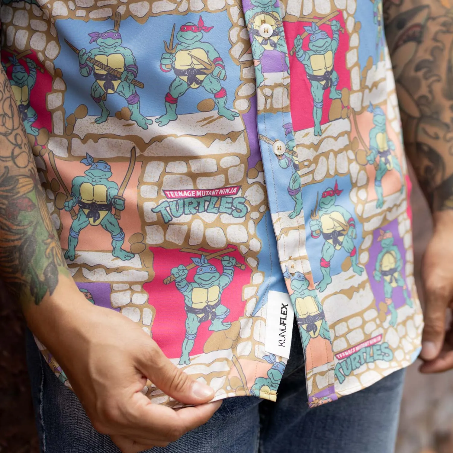 Teenage Mutant Ninja Turtles "Cowabunga Covers" – KUNUFLEX Short Sleeve Shirt