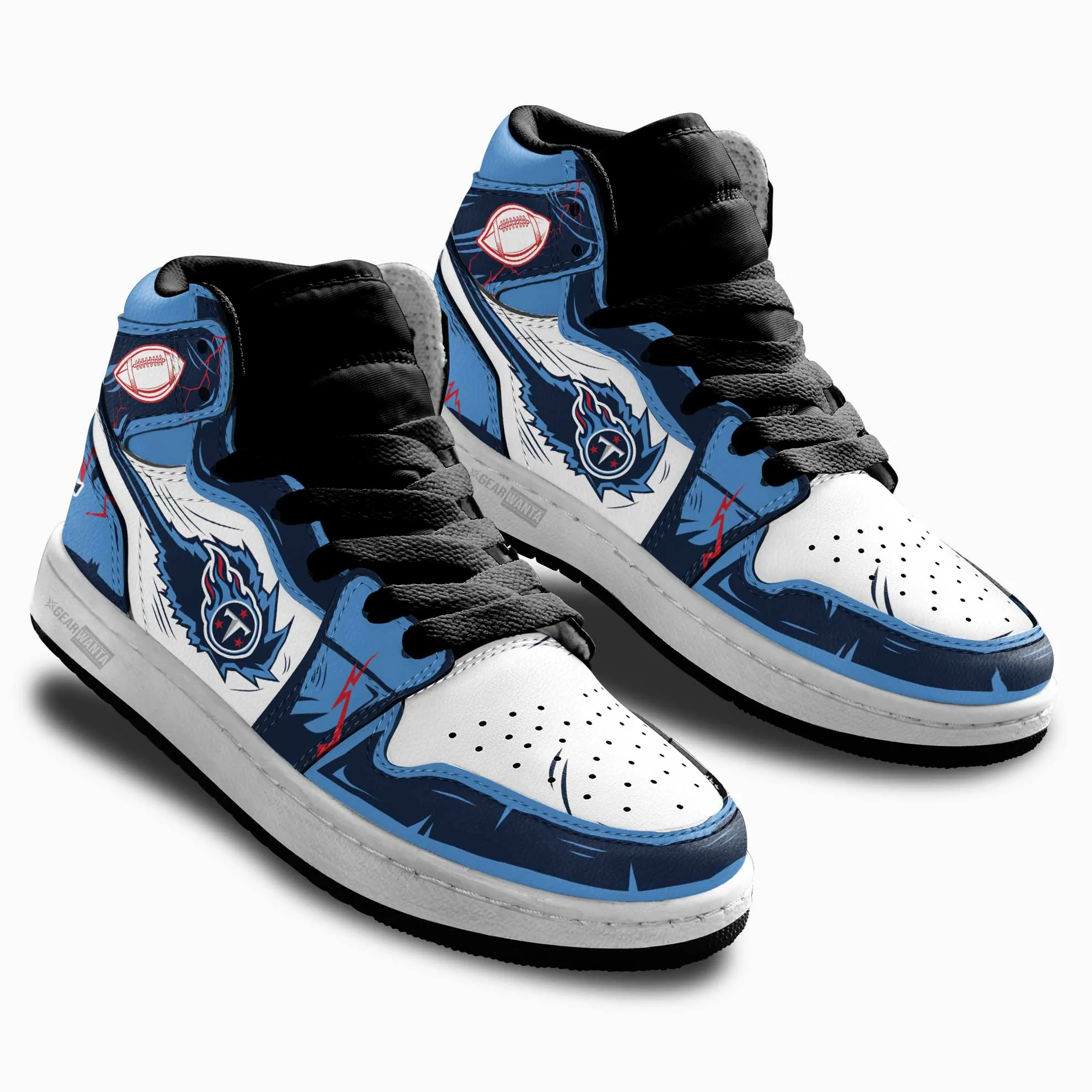 Tennessee Titans Kid J1s Sneakers Custom
