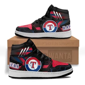 Texas Rangers Kid J1s Sneakers Custom