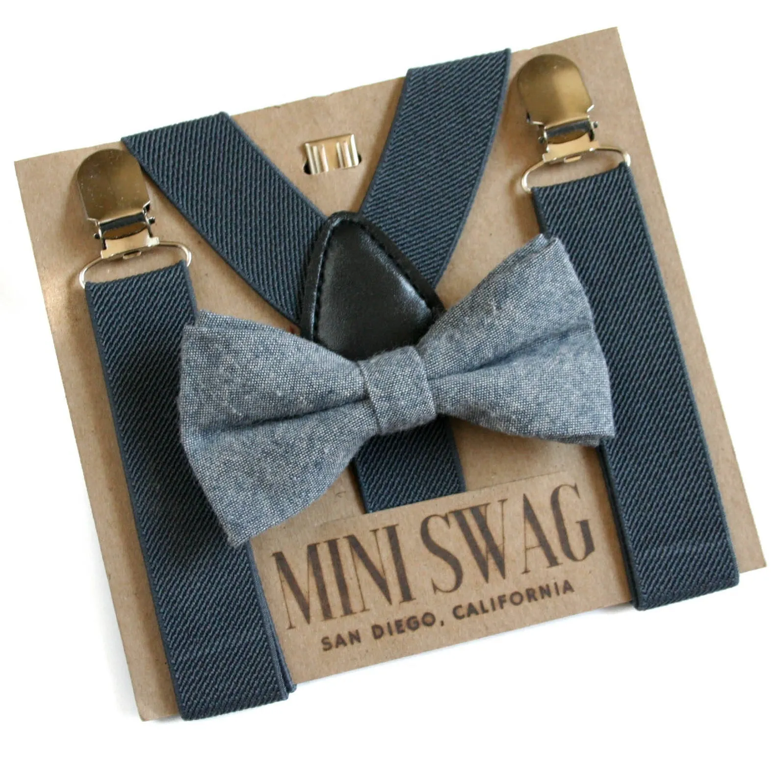The Kid Bow Tie   Suspender Set- Various Colours