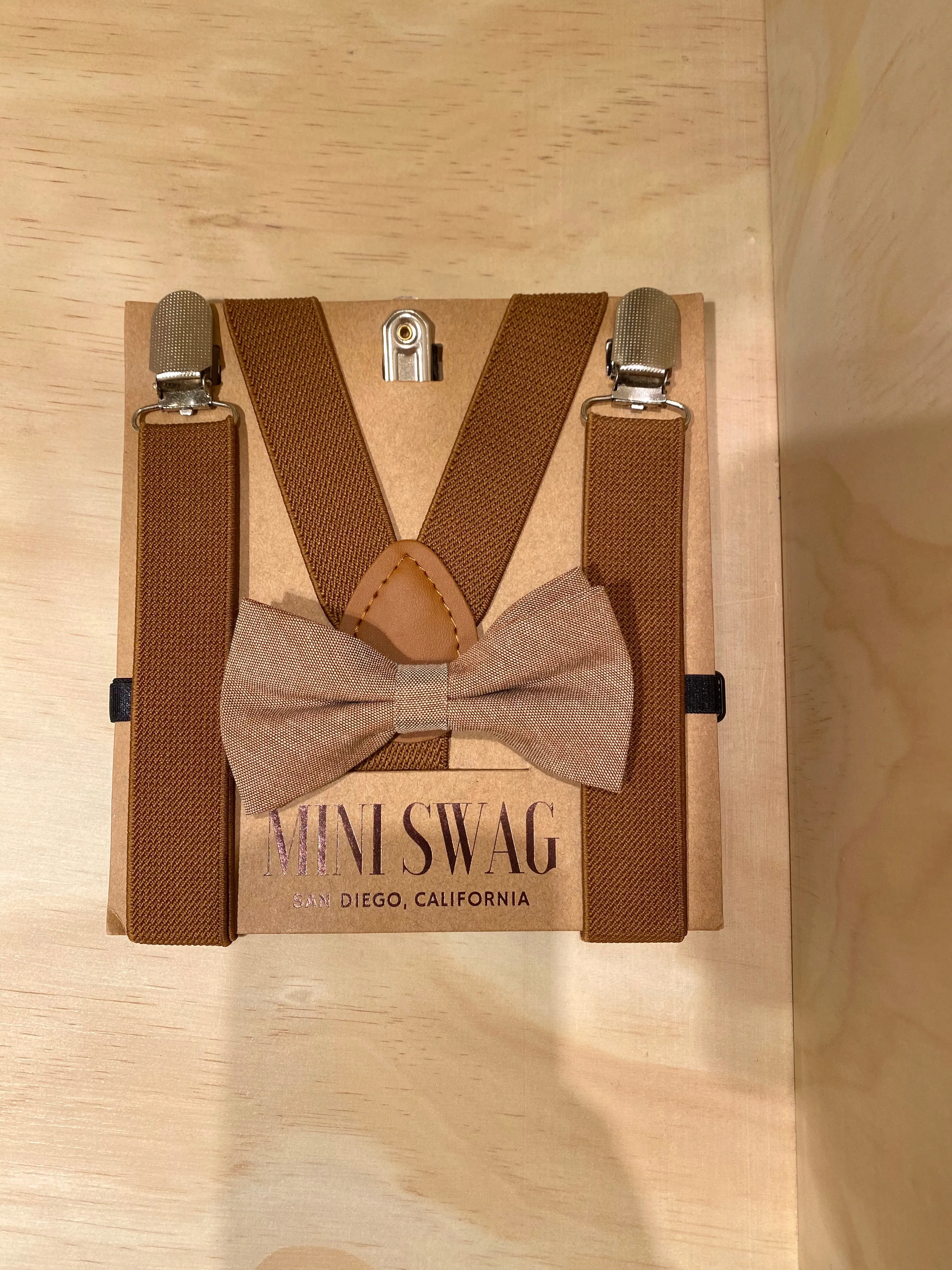 The Kid Bow Tie   Suspender Set- Various Colours
