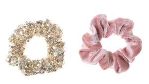 The Sequin and Velvet Scrunchies (Set x2) - KIDS