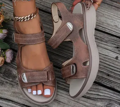 Thick Bottom Velcro Sandals