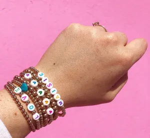 Tie dye custom bracelets