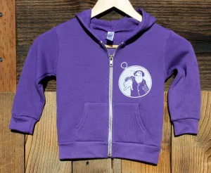 Toddler Purple Captain Doug Zip-Up Hoodie