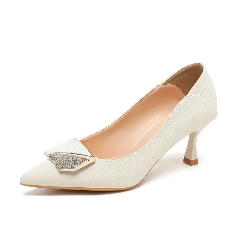 Toe Sequins Fine Heeled High Heels Elegant Sexy Ladies Sandals Wedding Shoes Banquet Shoes Women's Shoes