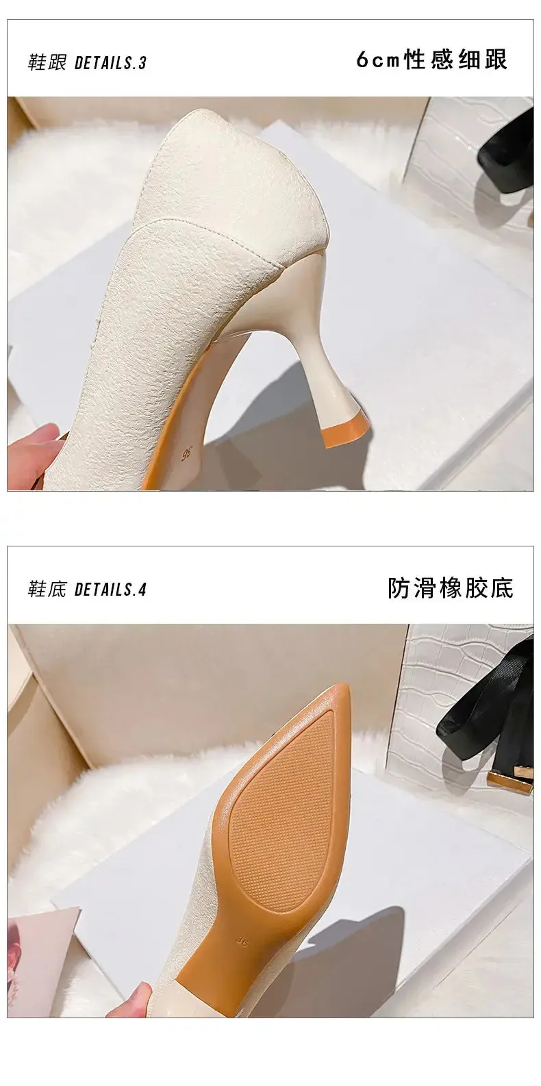 Toe Sequins Fine Heeled High Heels Elegant Sexy Ladies Sandals Wedding Shoes Banquet Shoes Women's Shoes