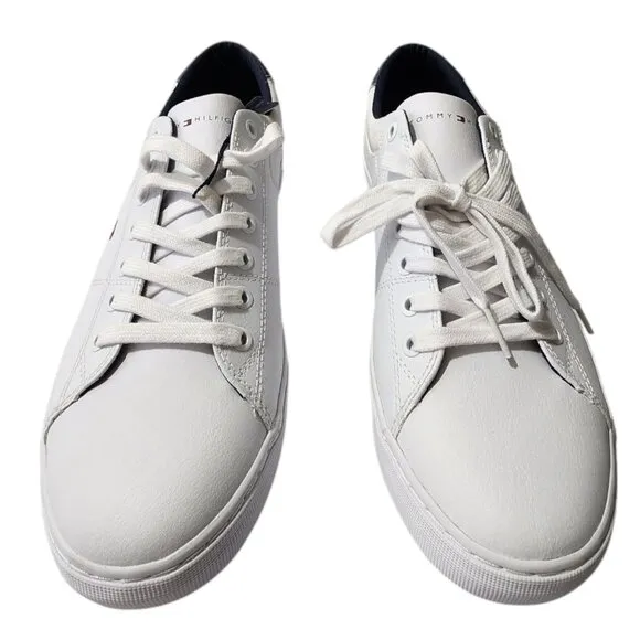 Tommy Hilfiger Men's Sneaker White Size 10 Memory Foam Insole Lace up