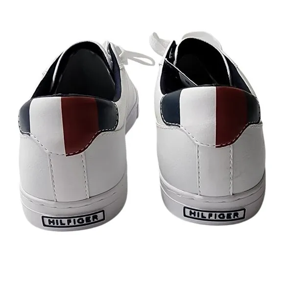 Tommy Hilfiger Men's Sneaker White Size 10 Memory Foam Insole Lace up