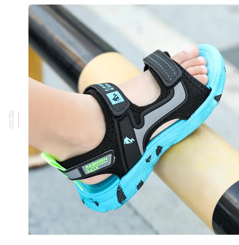 Trendy Kids Camouflage Beach Strap Sandals