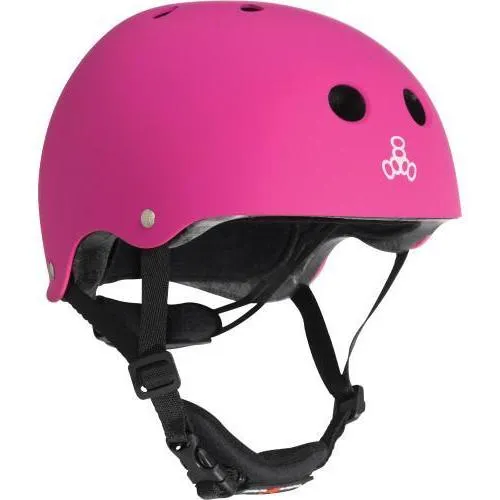 Triple 8 LIL 8 Certified Youth Helmet Neon Pink Rubber