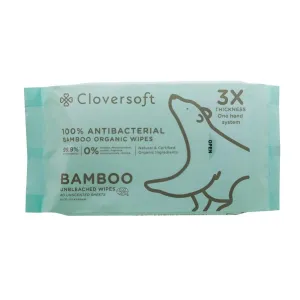 Unbleached Bamboo Organic Antibacterial Wipes 40 Sheets CS-ABW-40