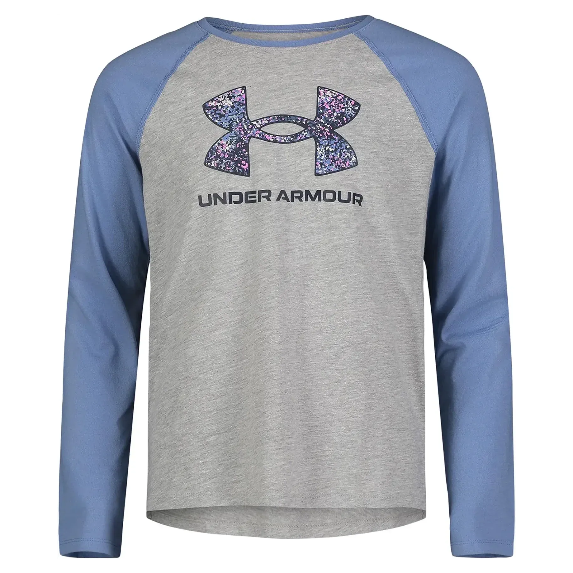 Under Armour Girl's UA Cloud Speckle Icon Tee - Mod Gray