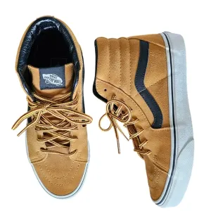 Vans Sk8-Hi Suede Hiker Tan Black Classic High Top Skate sz 5.5 New Without Tag