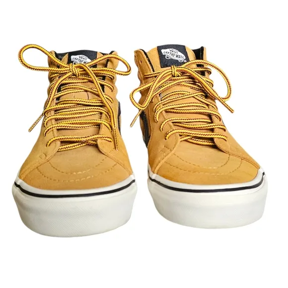 Vans Sk8-Hi Suede Hiker Tan Black Classic High Top Skate sz 5.5 New Without Tag