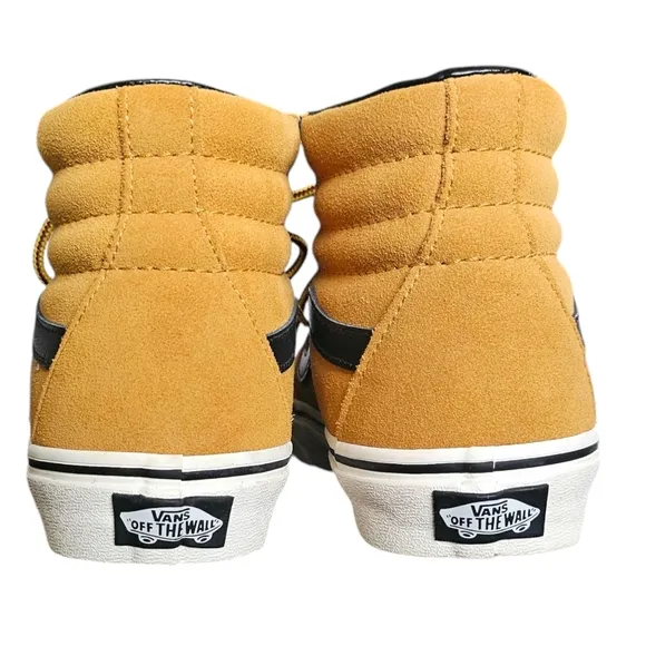 Vans Sk8-Hi Suede Hiker Tan Black Classic High Top Skate sz 5.5 New Without Tag