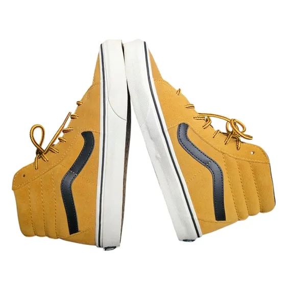 Vans Sk8-Hi Suede Hiker Tan Black Classic High Top Skate sz 5.5 New Without Tag