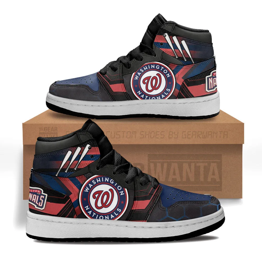 Washington Nationals Kid J1s Sneakers Custom
