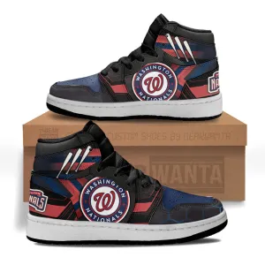 Washington Nationals Kid J1s Sneakers Custom
