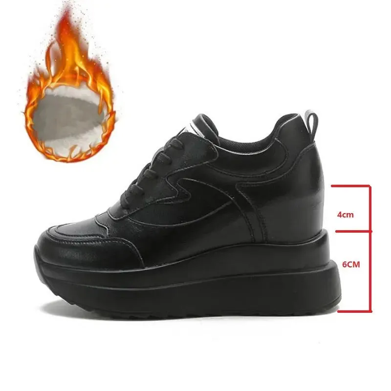 Womens Leather winter Sneakers