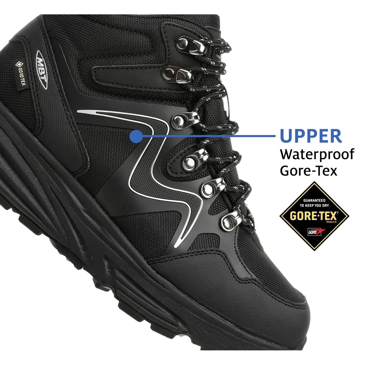 Women's MBT Navada X GTX Black/Black Gore-Tex