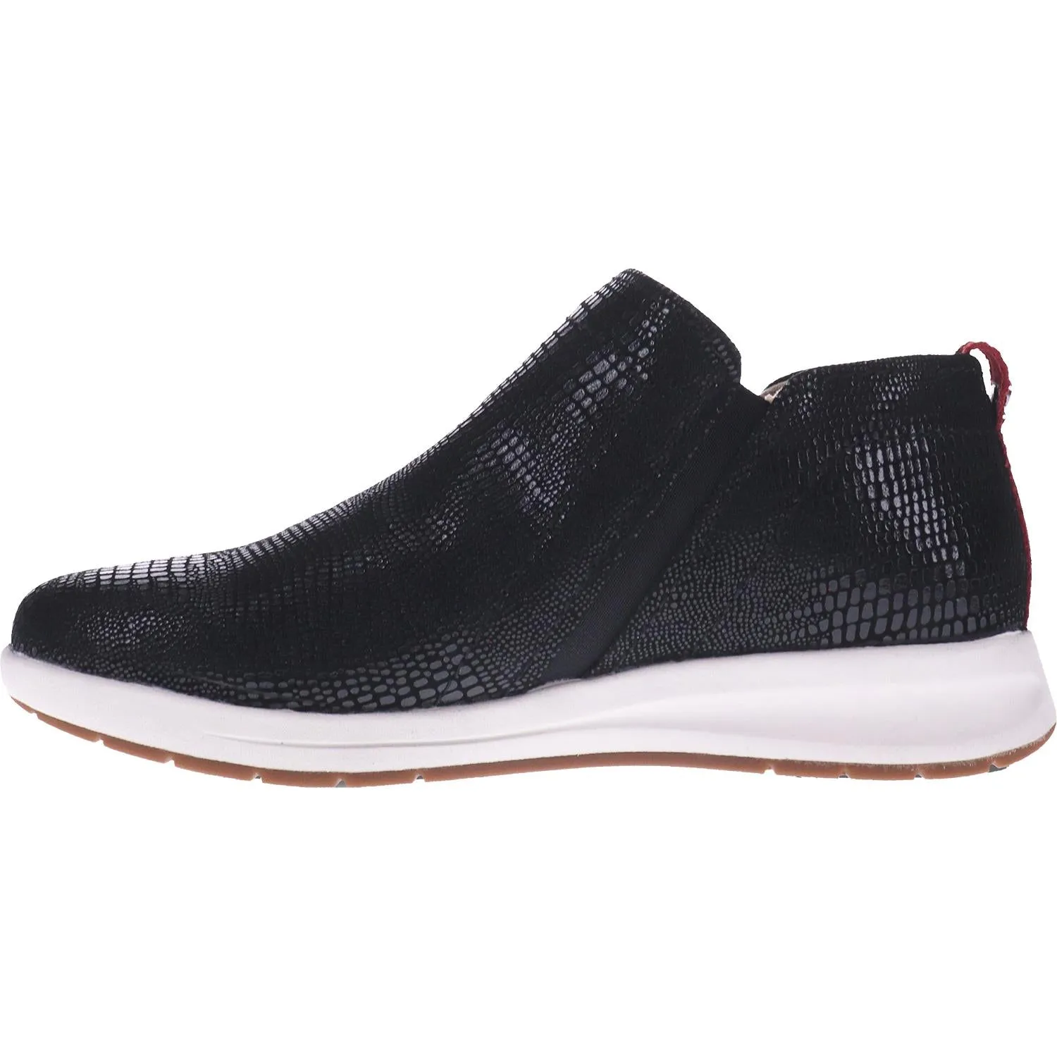 Women's Revere Dublin Black Lizard Leather