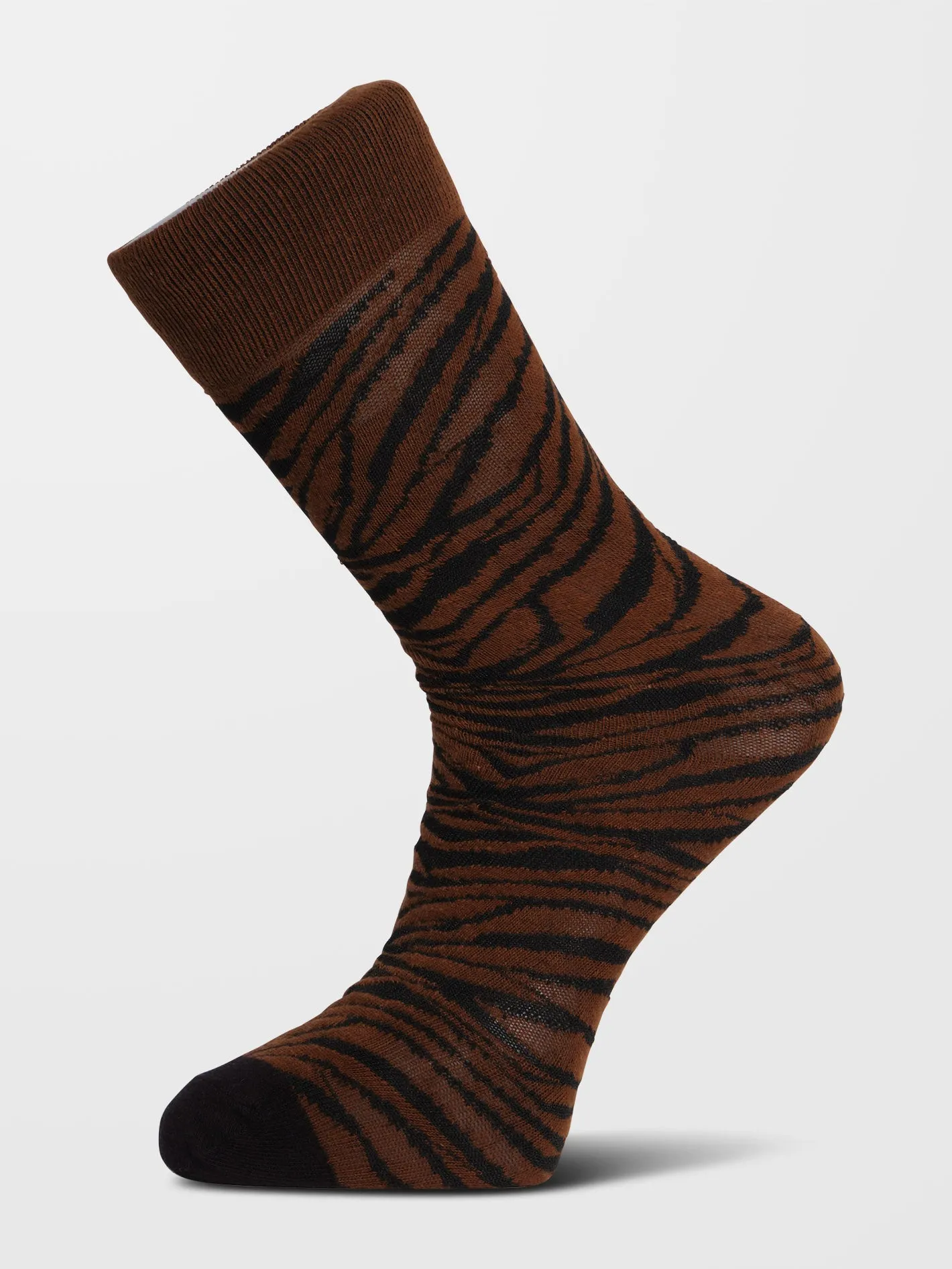 Zebra Socks - BITTER CHOCOLATE